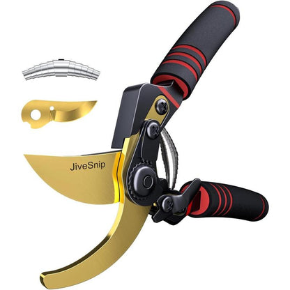Professional Titanium Garden Shears Adjustable Opening Size- Professional Bypass Pruning Shears for Plants, Hedges, and Flowers